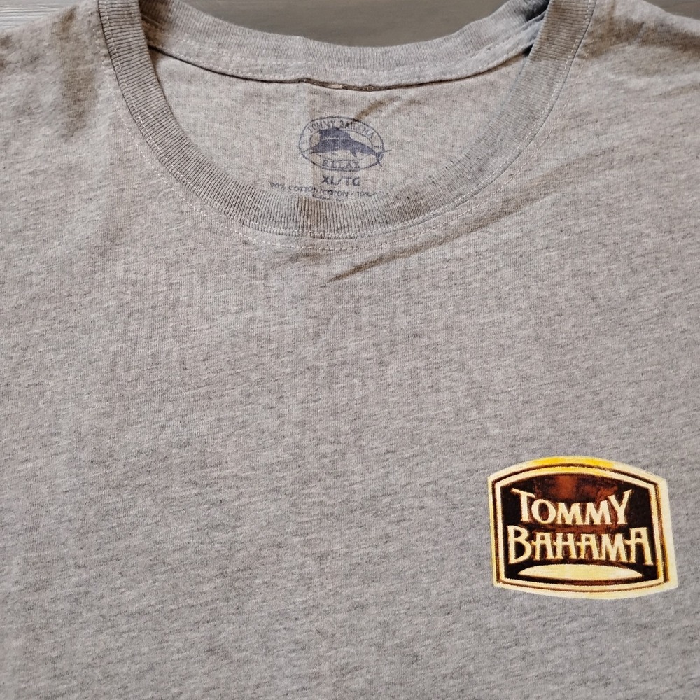 Tommy Bahama Relax T Shirt Men's Extra Large Gray Daily Dose of Iron Golf Clubs - Picture 3 of 12